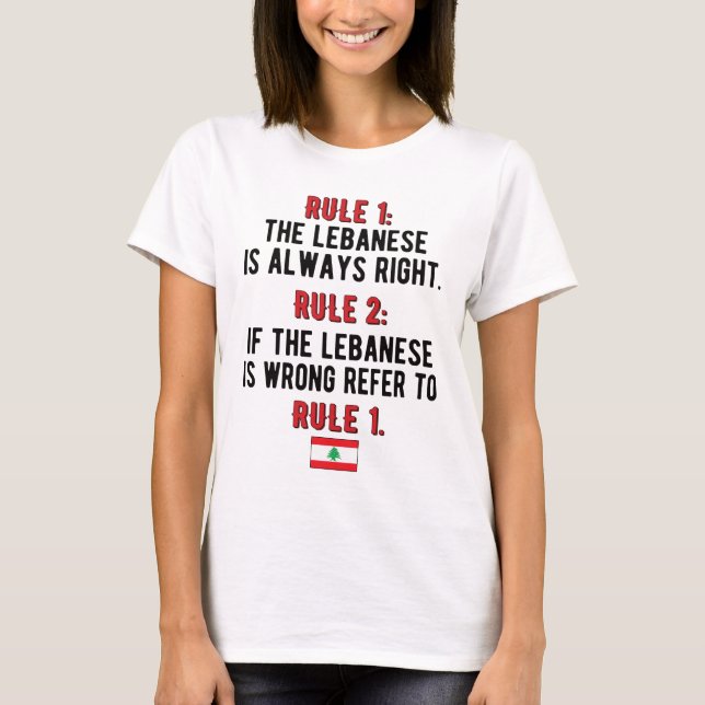 Libanesische Roots Libanon Flagge Libanon T-Shirt (Vorderseite)