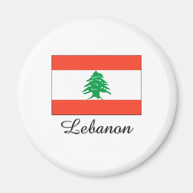 libanesisches Flag-Design Magnet (Vorne)