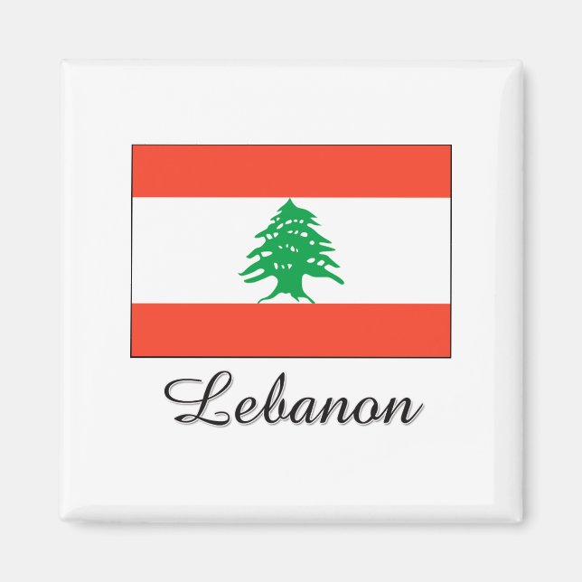 libanesisches Flag-Design Magnet (Vorne)