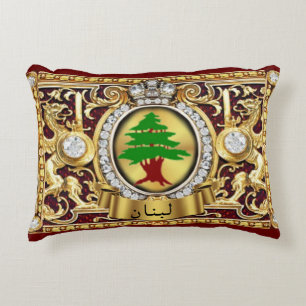 Libanon (arabische Schrift) Akzent-Geschenkkissen Dekokissen