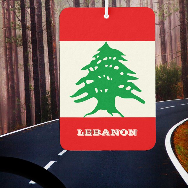 Libanon Car Air Freshener, libanesische Flagge Autolufterfrischer (Von Creator hochgeladen)