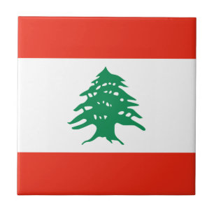 Libanon Flag Keramik Tile Fliese