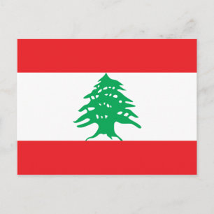 Libanon Flag Postkarte