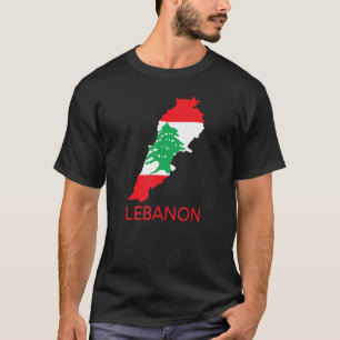 Libanon Flag Zedernbaum Beirut Libanesische arabis T-Shirt