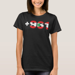 Libanon-Flagge +961 Lobnan Libanesen Lebnan Liebe T-Shirt
