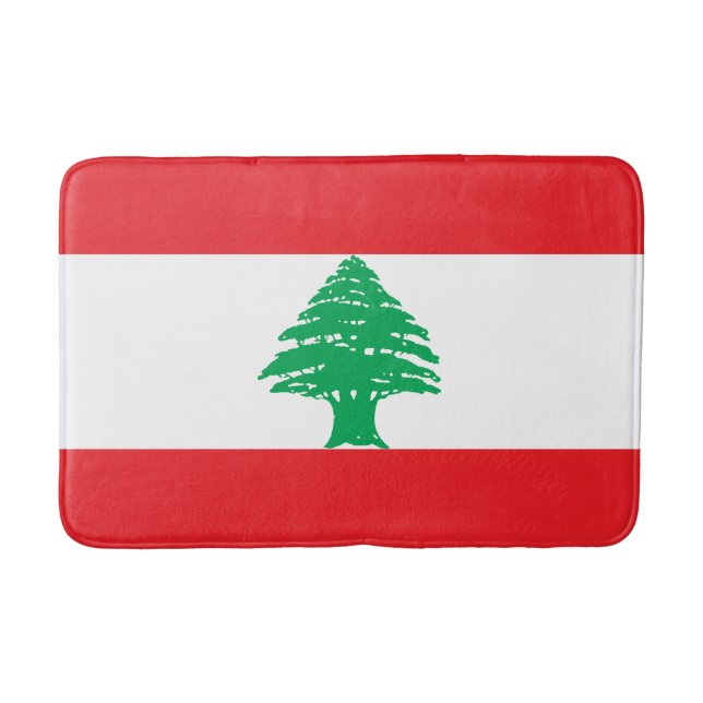 Libanon-Flagge Badematte (Vorderseite)