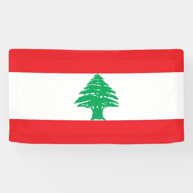 Libanon-Flagge Banner (Horizontal)
