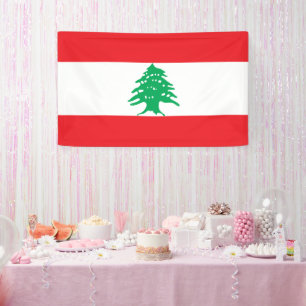 Libanon-Flagge Banner