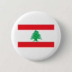 Libanon-Flagge Button