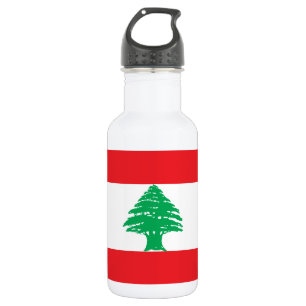 Libanon-Flagge Edelstahlflasche