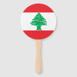 Libanon-Flagge Fächer