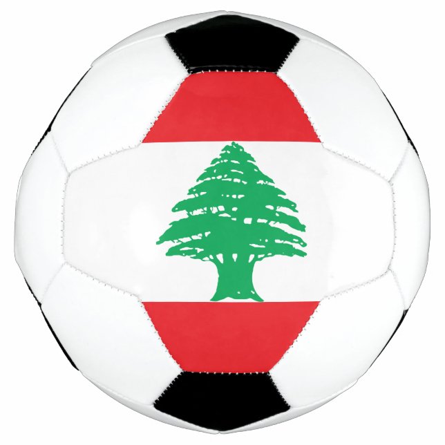Libanon-Flagge Fußball (Vorderseite)