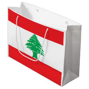 Libanon-Flagge Große Geschenktüte