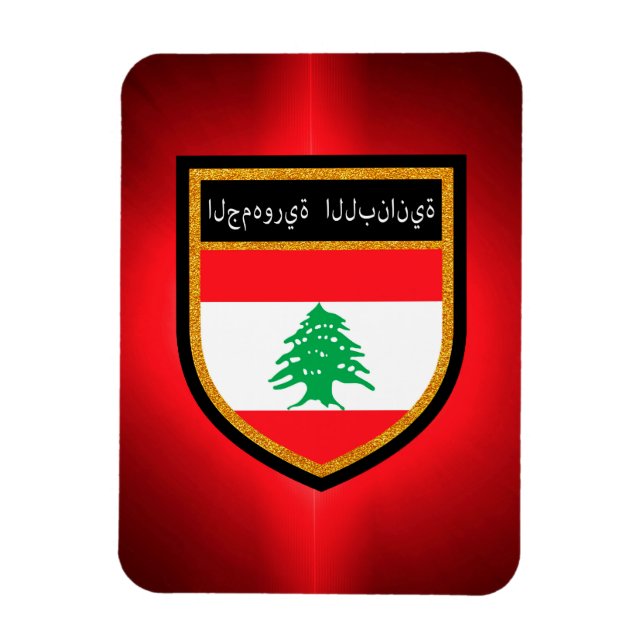 Libanon-Flagge Magnet (Vertikal)