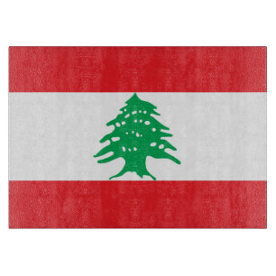 Libanon-Flagge Schneidebrett
