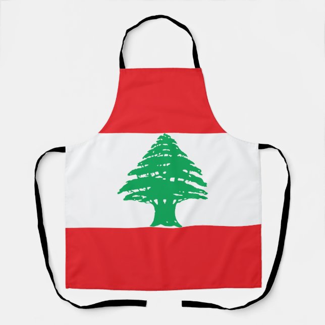 Libanon-Flagge Schürze (Vorderseite)