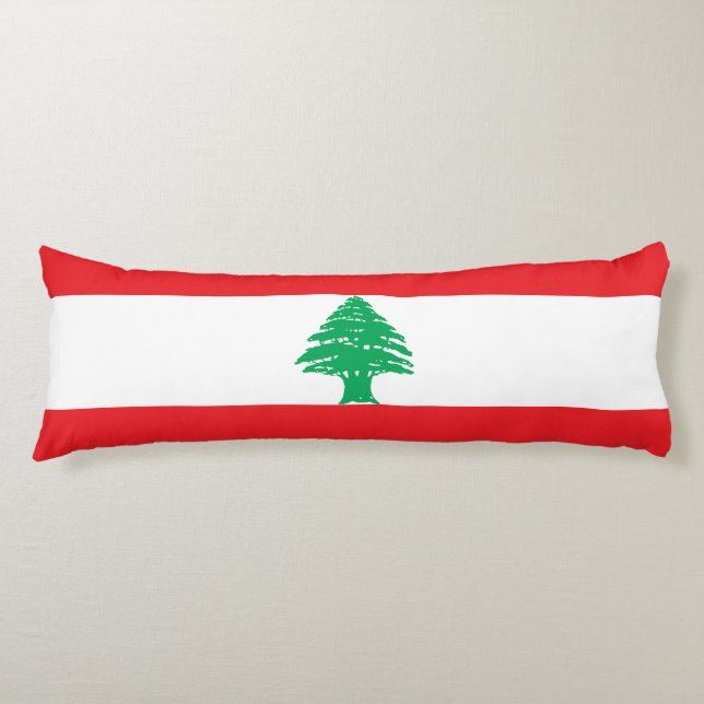 Libanon-Flagge Seitenschläferkissen (Vorderseite)