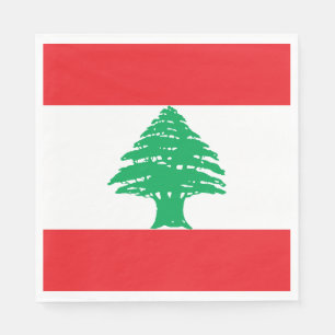 Libanon-Flagge Serviette