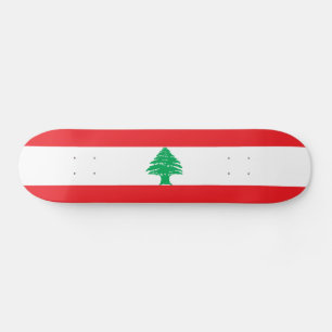 Libanon-Flagge Skateboard