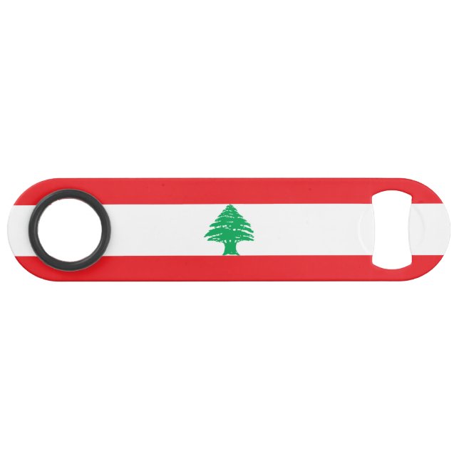 Libanon-Flagge Speed Flaschenöffner (Vorderseite (Horizontal))