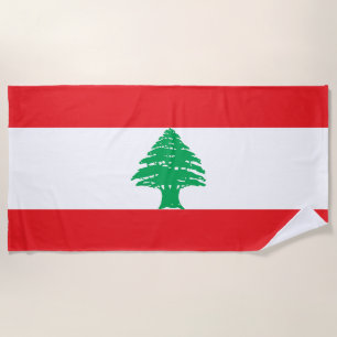 Libanon-Flagge Strandtuch