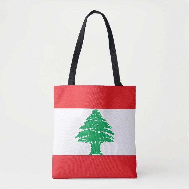 Libanon-Flagge Tasche (Vorderseite)