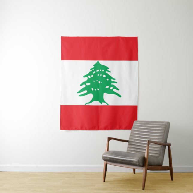 Libanon-Flagge Wandteppich (Beispiel)