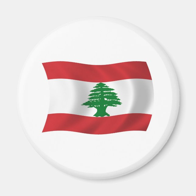 Libanon Flaggenmagnet Magnet (Vorne)