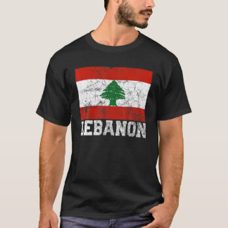 Libanon - Flaggenstaat-Roots-Länderfamilie N T-Shirt