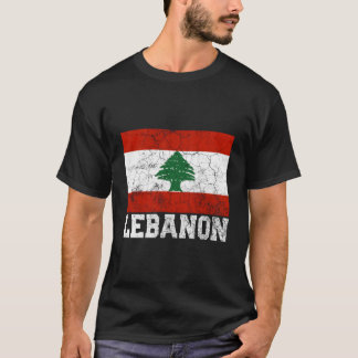 Libanon - Flaggenstaat-Roots-Länderfamilie N T-Shirt