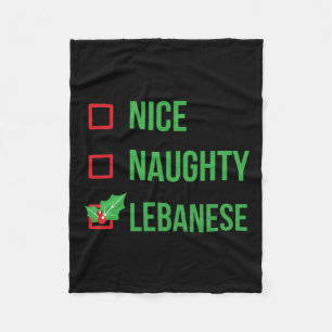 Libanon Funny Libanon Pajama Weihnachtsgeschenk 1 Fleecedecke