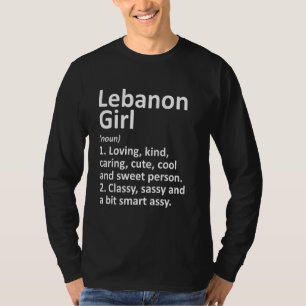 Libanon Girl Ky Kentucky Funny City Zuhause Roots T-Shirt