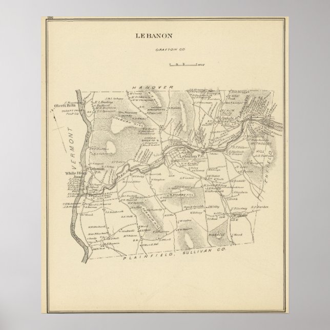 Libanon, Grafton Co Poster (Vorne)