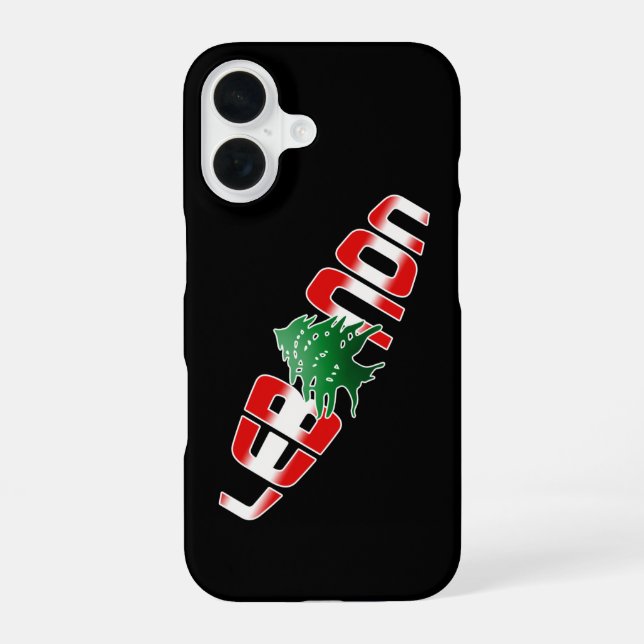 Libanon iPhone 16 Hülle (Rückseite)