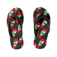 Libanon Karte mit Flaggen