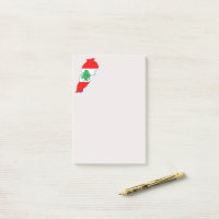 Libanon Karte mit Flaggen