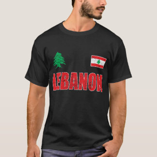 Libanon, Libanon, Libanonflagge, Libanonflagge. T-Shirt