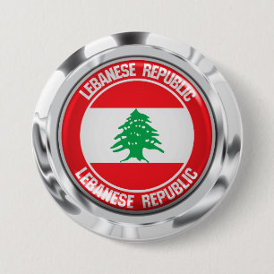Libanon-Runde Button