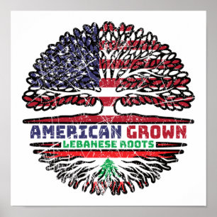 Libanon - USA - Vereinigte Staaten von Amerika - V Poster
