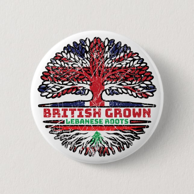 Libanon - Vereinigtes Königreich Button (Vorderseite)