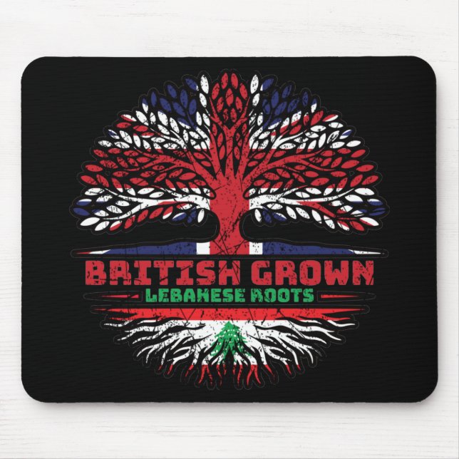 Libanon - Vereinigtes Königreich Mousepad (Vorne)