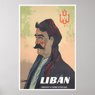 Libanon Vintage Kunstposter Reise Druck Home Poster