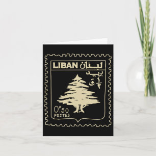 Libanon Vintage Unterstützen Libanon Beirut Karte