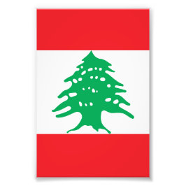 Libanonflagge Fotodruck