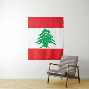Libanonflagge Wandteppich