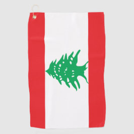 Libanonische Flagge & Libanon - Golfurlaub /sport Golfhandtuch