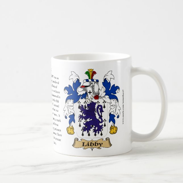 Libby, der Ursprung, die Bedeutung und das Wappen Kaffeetasse (Rechts)