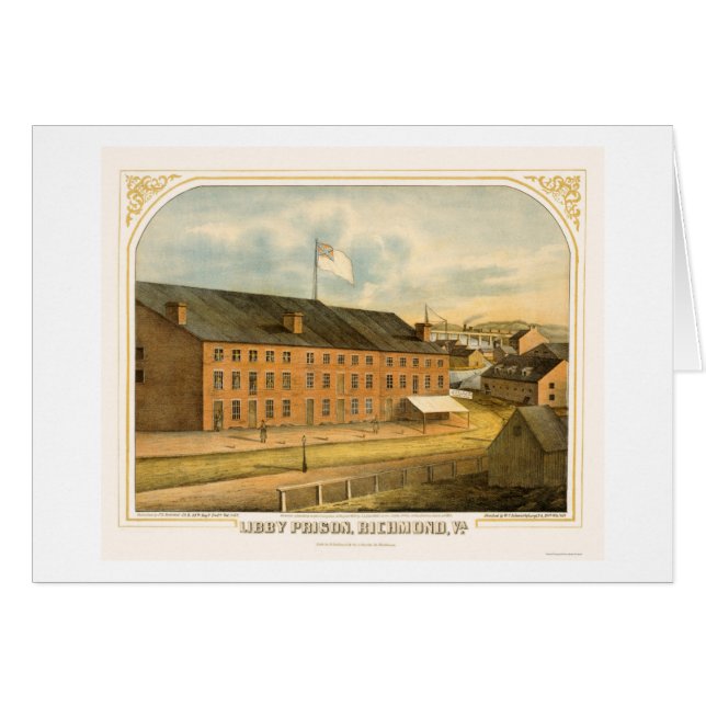 Libby Gefängnis, durch E. Sachse & Company 1865 (Vorderseite (Horizontal))