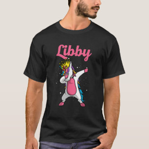 LIBBY Name Personalisiert Geburtsdatum Dabbing Uni T-Shirt