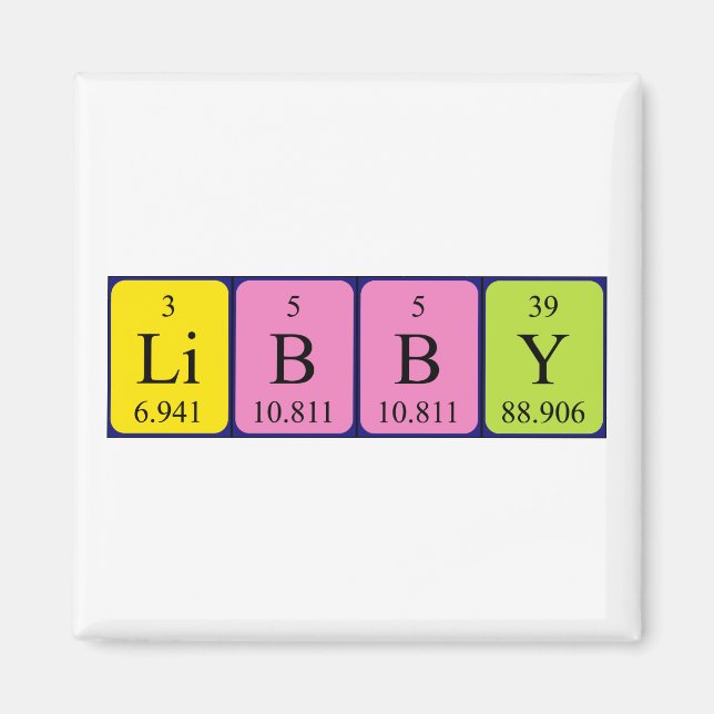 Libby Periodenmagnet Magnet (Vorne)